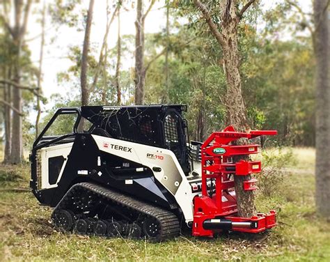 mini skid steer tree shear|tree cutter attachment skid steer.